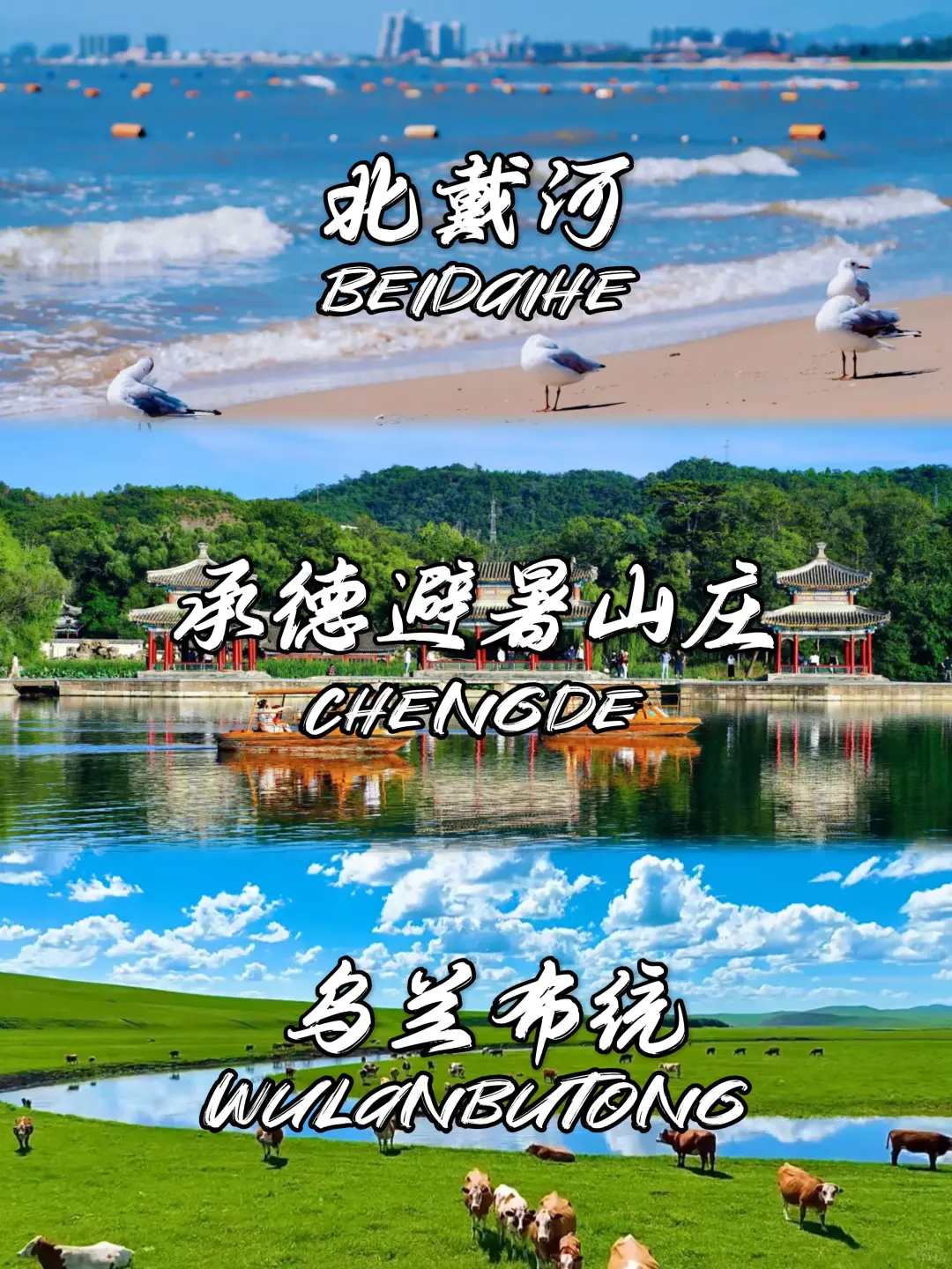 🔥河北5日3景！海+沙+草原 💰人均1k+！