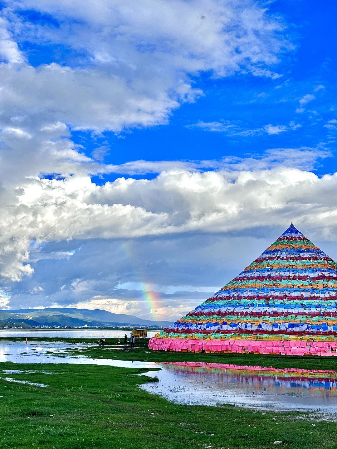 📍香格里拉|今日实况纳帕海惊现彩虹🌈
