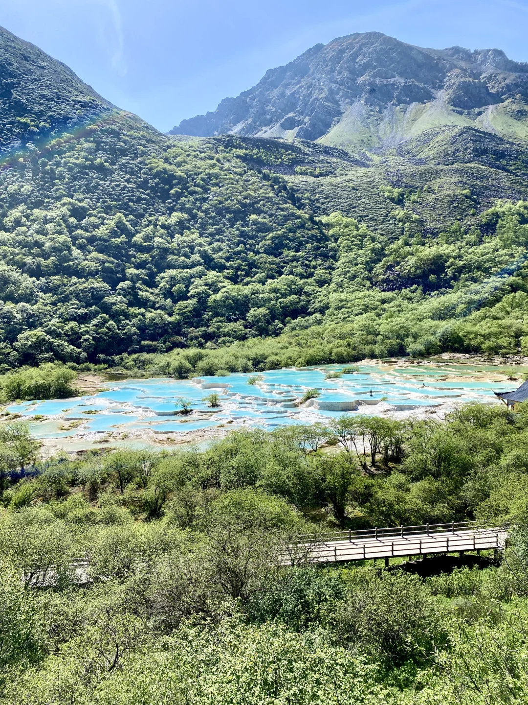 黄龙争艳池&五彩池💙💚
