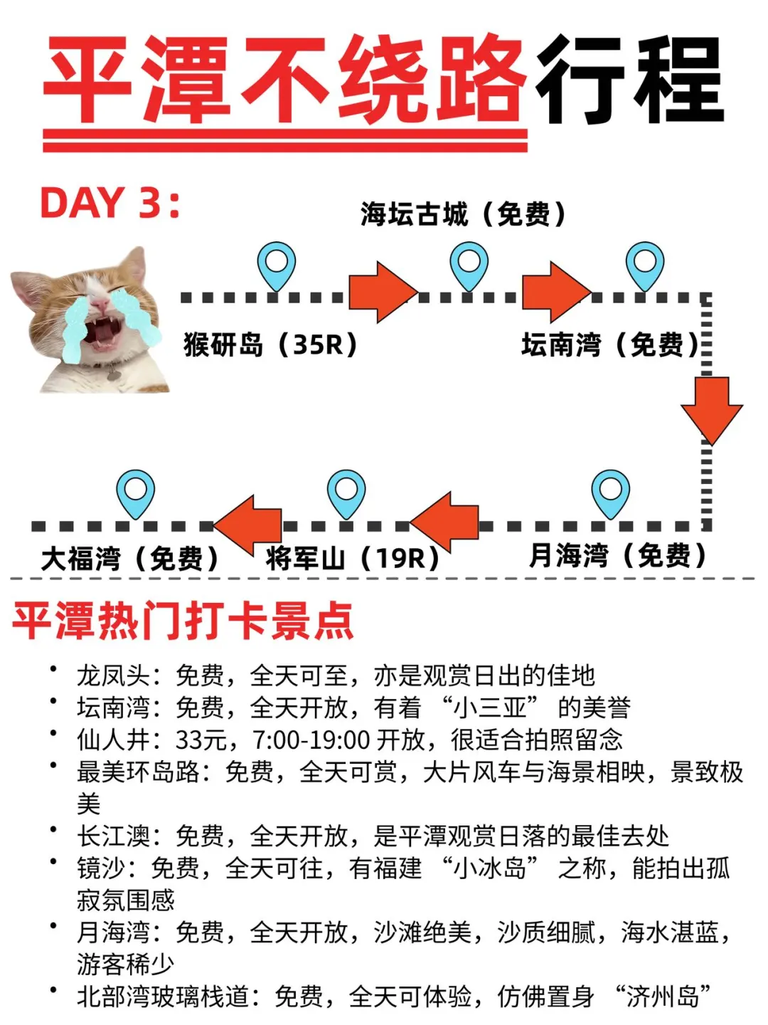 被我男朋友做的平潭旅游攻略无语到了。。。