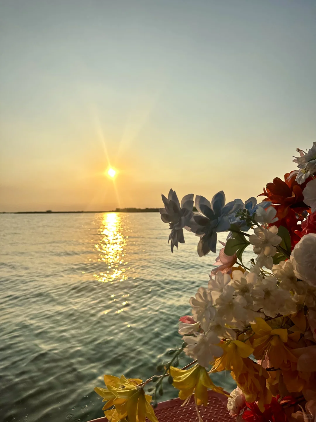 真的不敢相信！在白洋淀遇到了坠美日落🌅