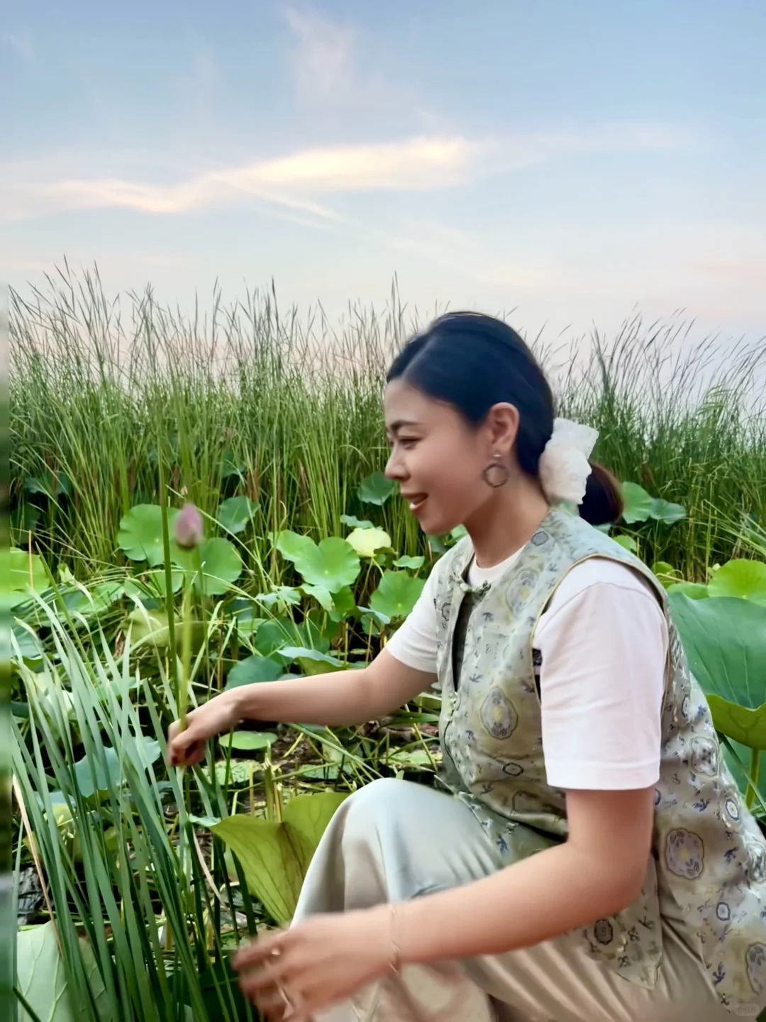 真的不敢相信！在白洋淀遇到了坠美日落🌅