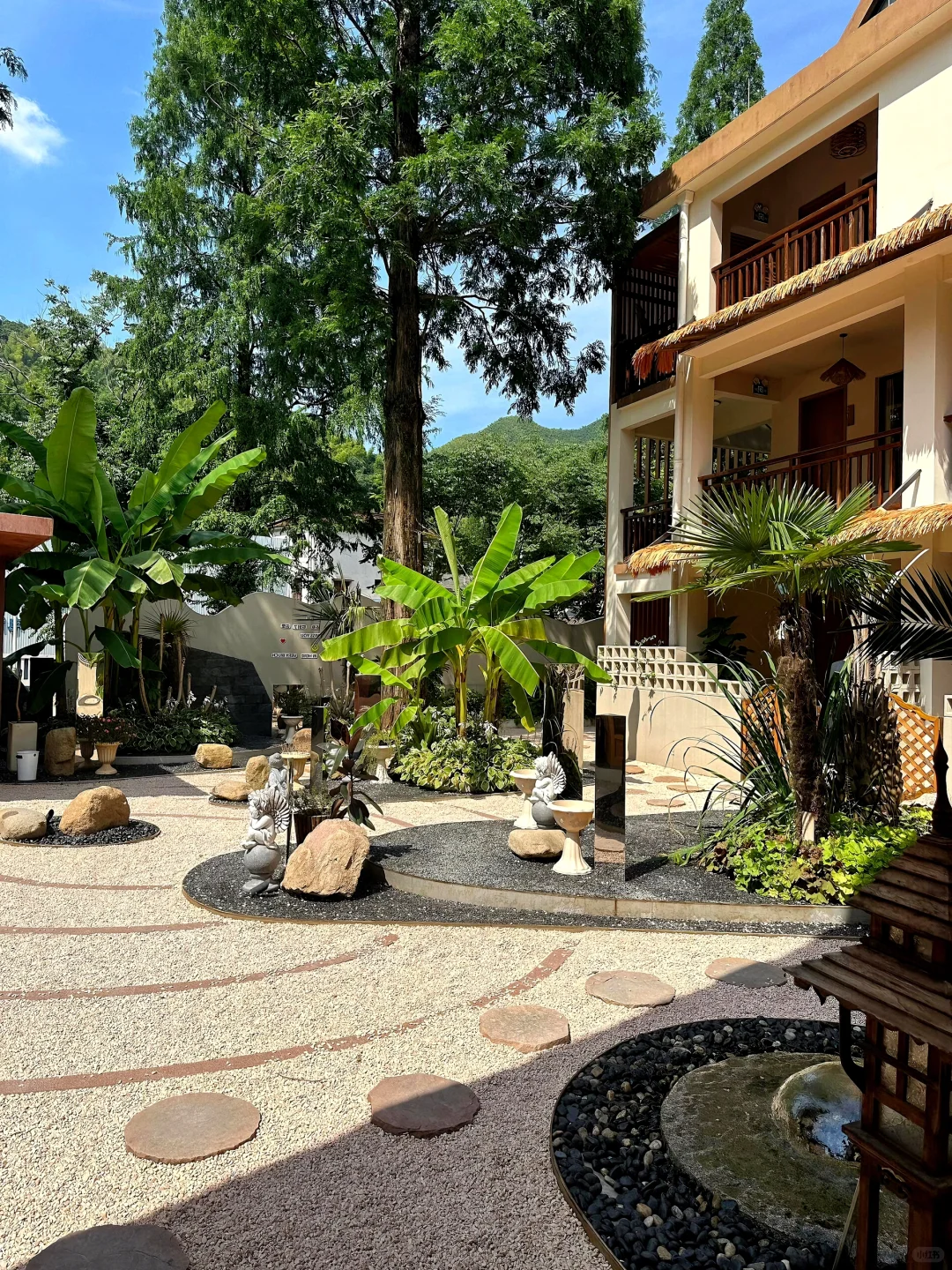 安吉📍住进东南亚风泳池别墅🏝️好chill啊😭