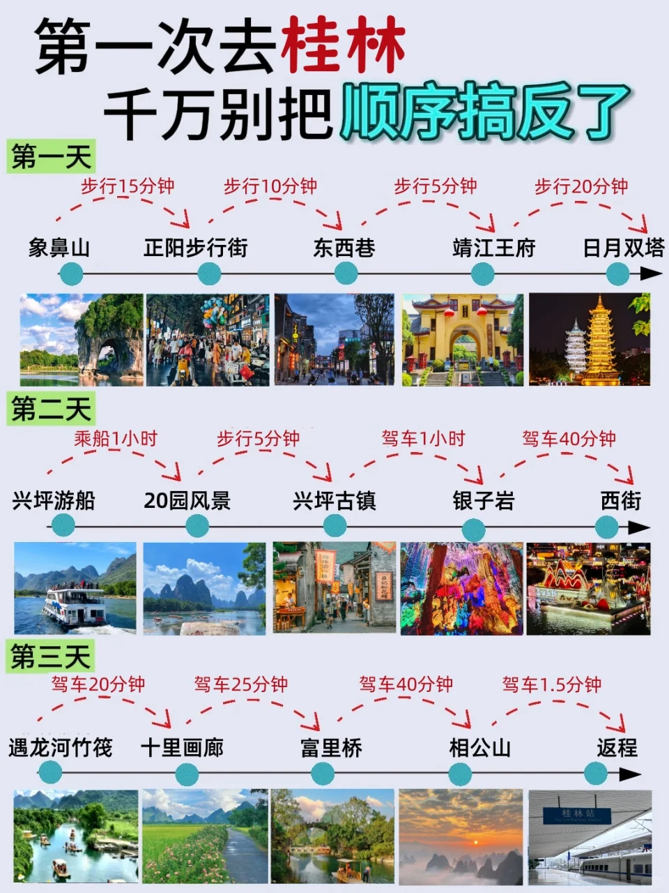 桂林三天两夜！不绕路旅游攻略，直接抄作业