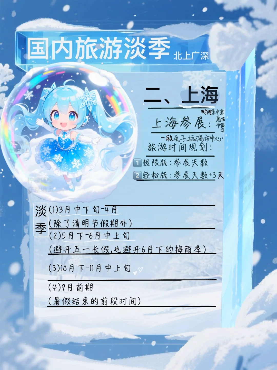 国内旅游淡季（一）北上广深