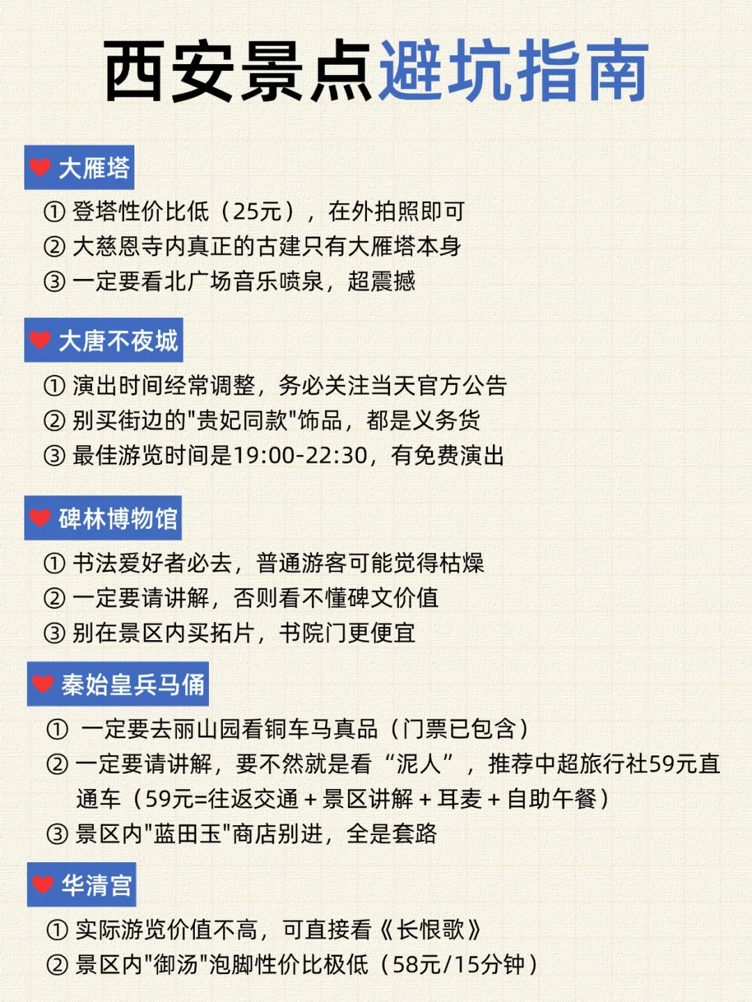 理工男做的西安旅游地图🗺️被细节感动了