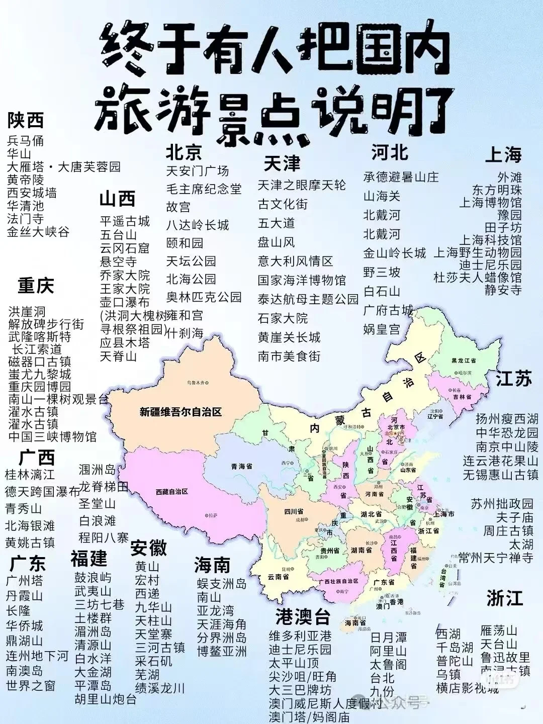 2024年国内旅游景点推荐👍请收藏起来🫰
