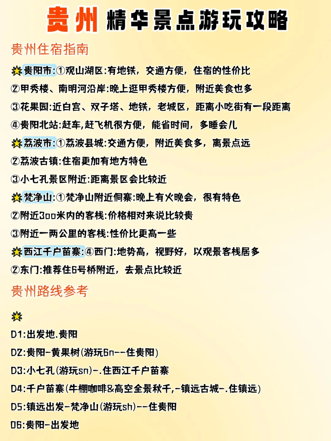 贵州旅游攻略 | 暑假来不想踩雷就看这篇❗