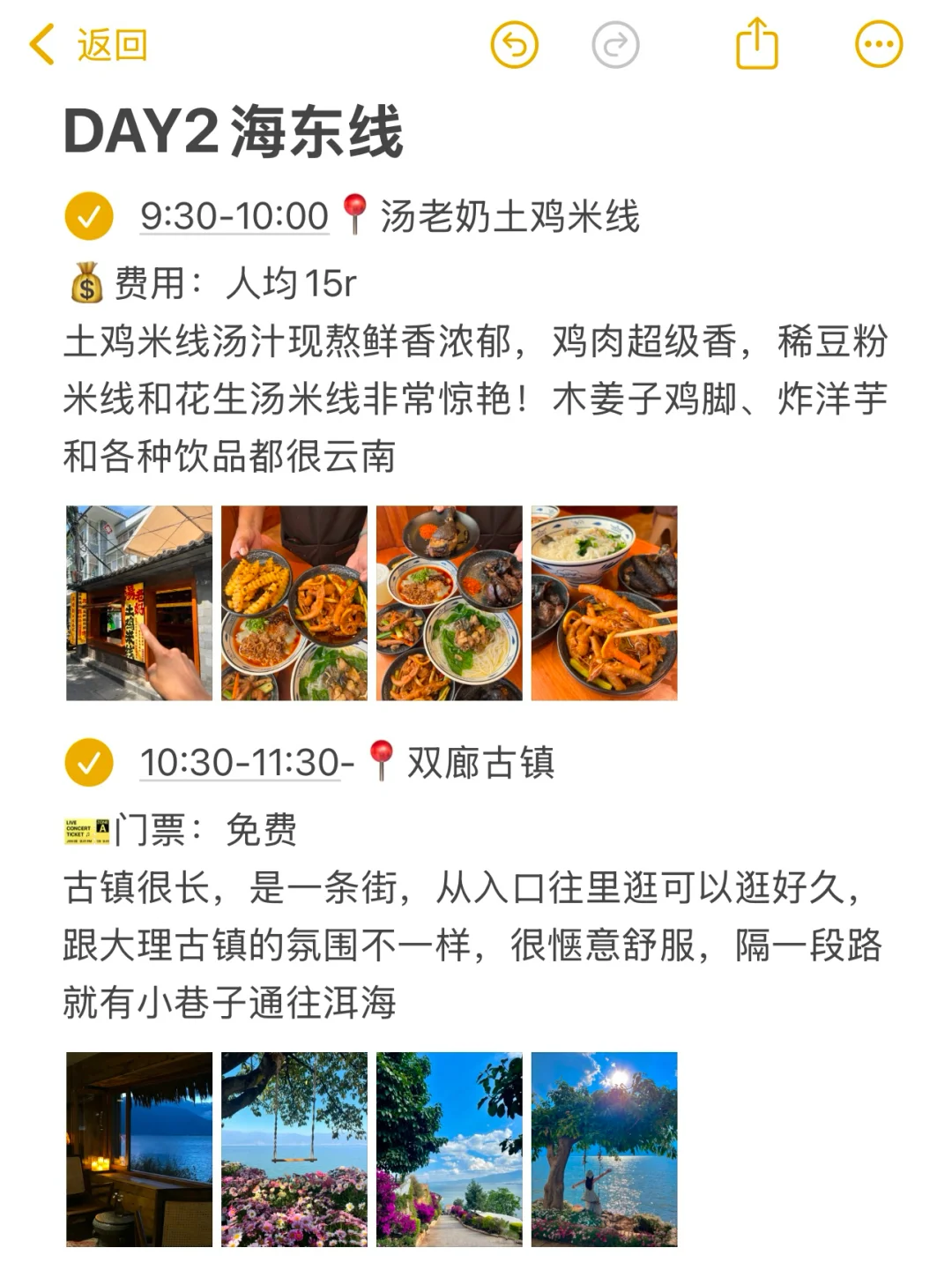 本J人对自己做的大理旅游攻略甚是满意🥹