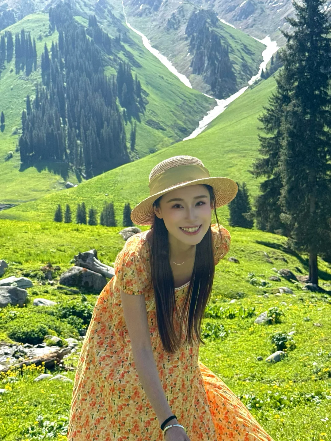 在新疆拍到了我的人生live!🌲🐂🐑🍃