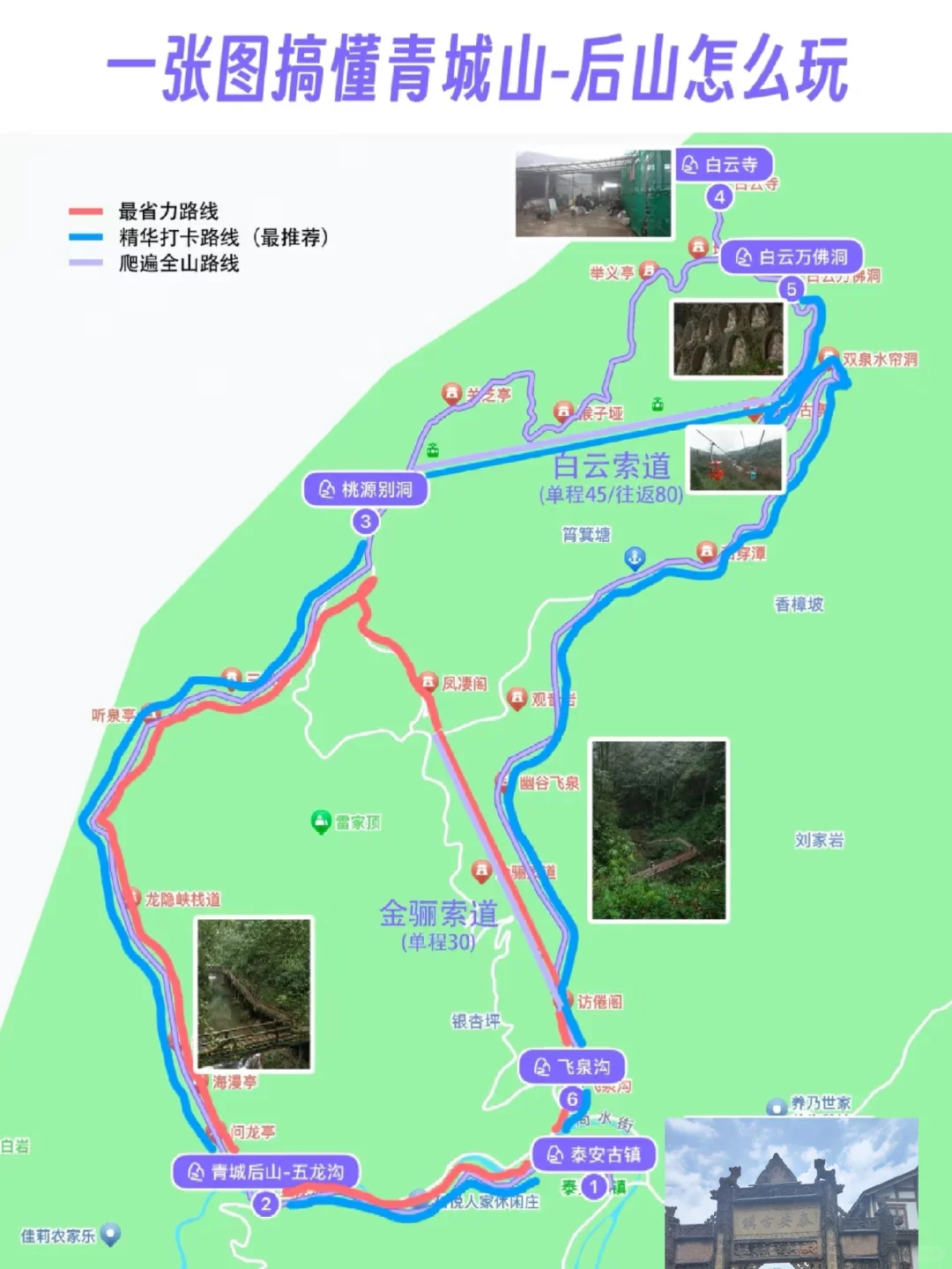 青城后山保姆级攻略来啦，看完直接抄作业