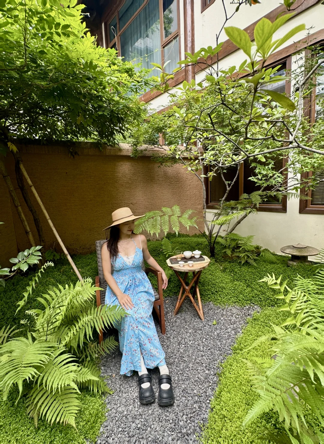 昨天在景区人挤人，今天在贵院独享整片竹林