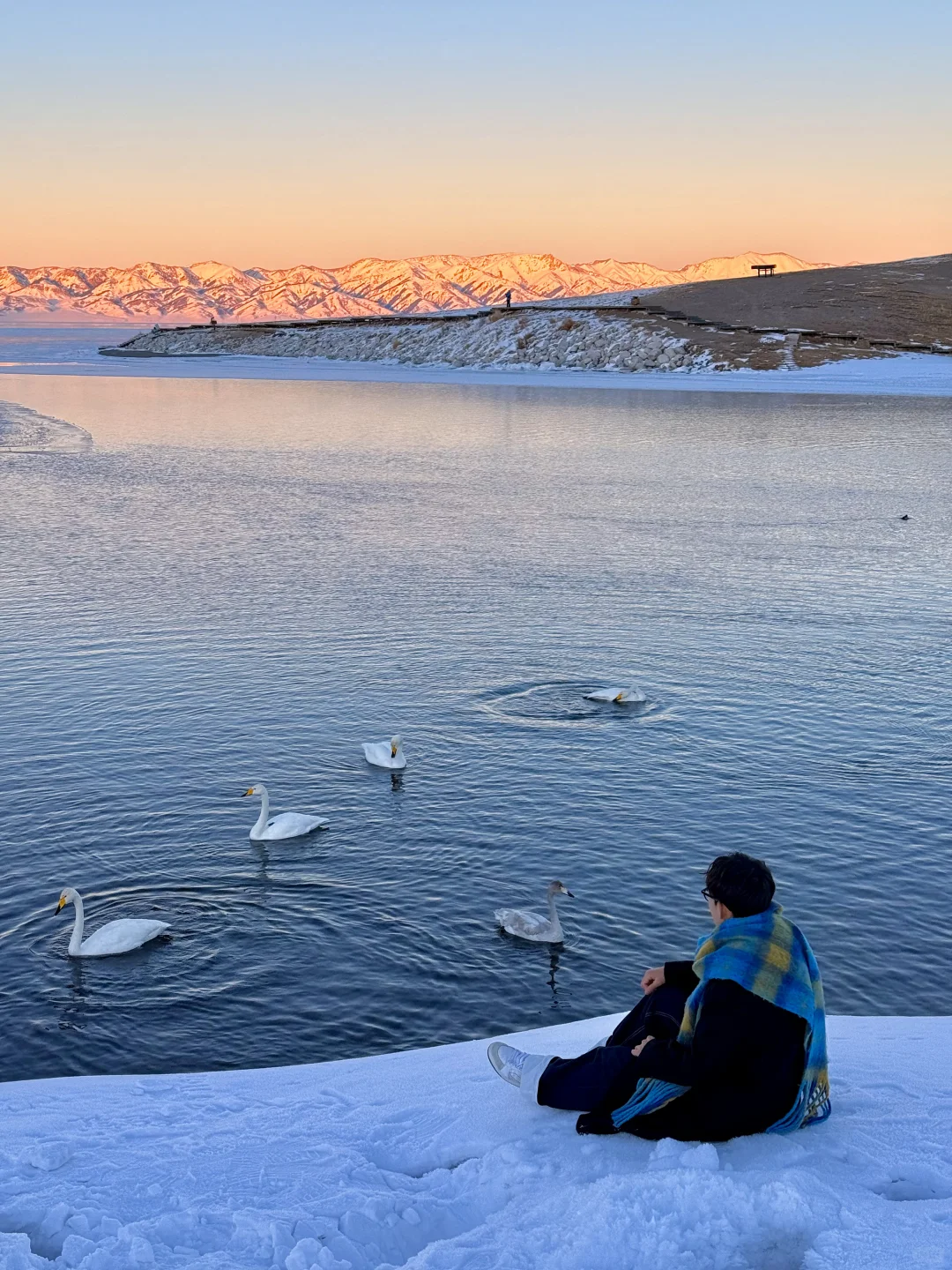 在赛里木湖拍到了我的人生live📷