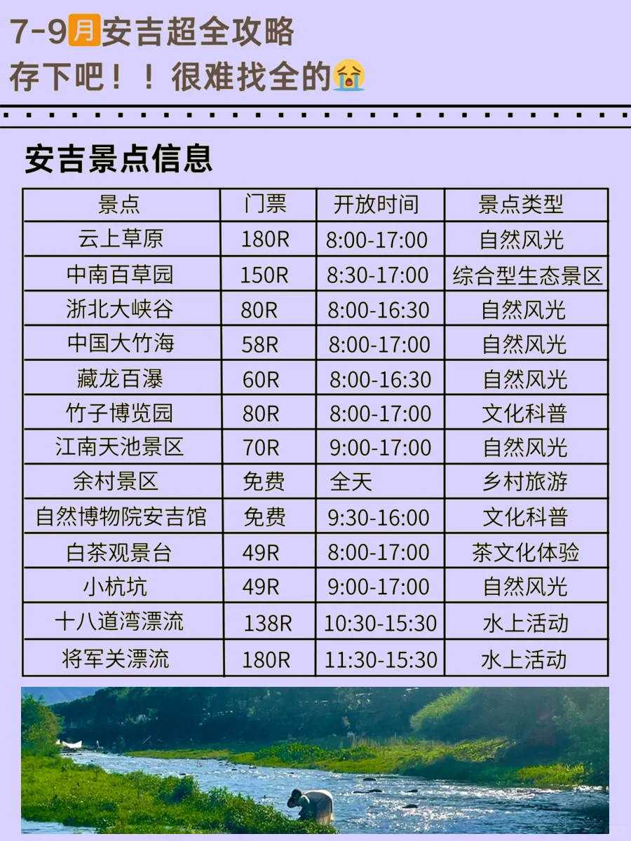 7-9月去安吉必看✔️别怪我没提前告诉你