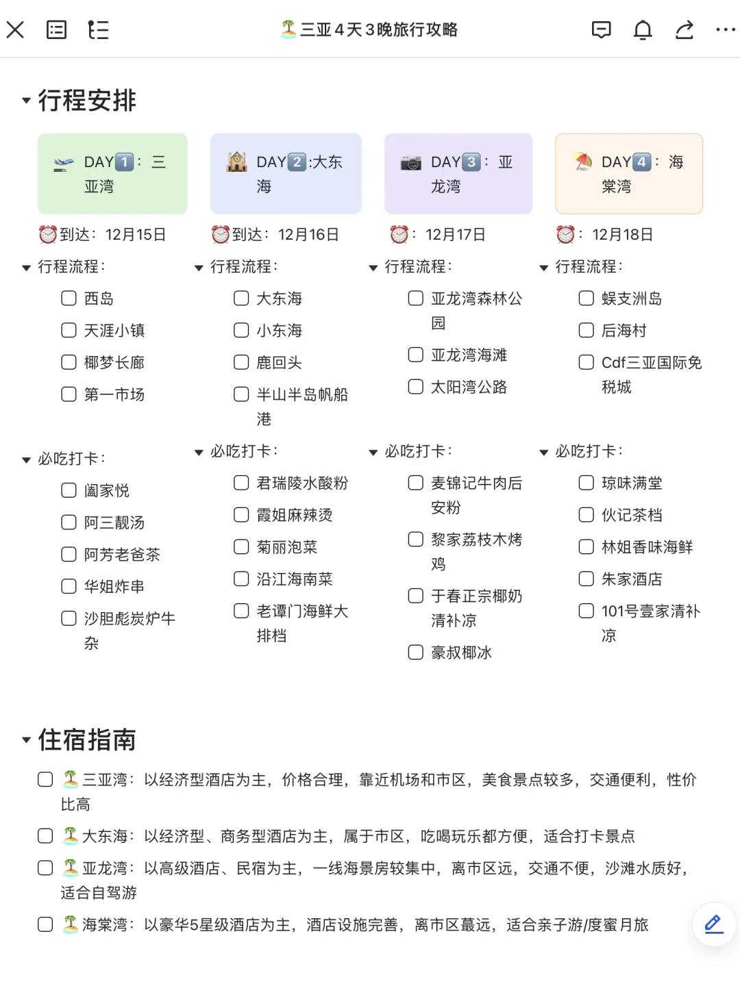 J人好恐怖啊…😨被朋友写的三亚攻略狠狠震撼