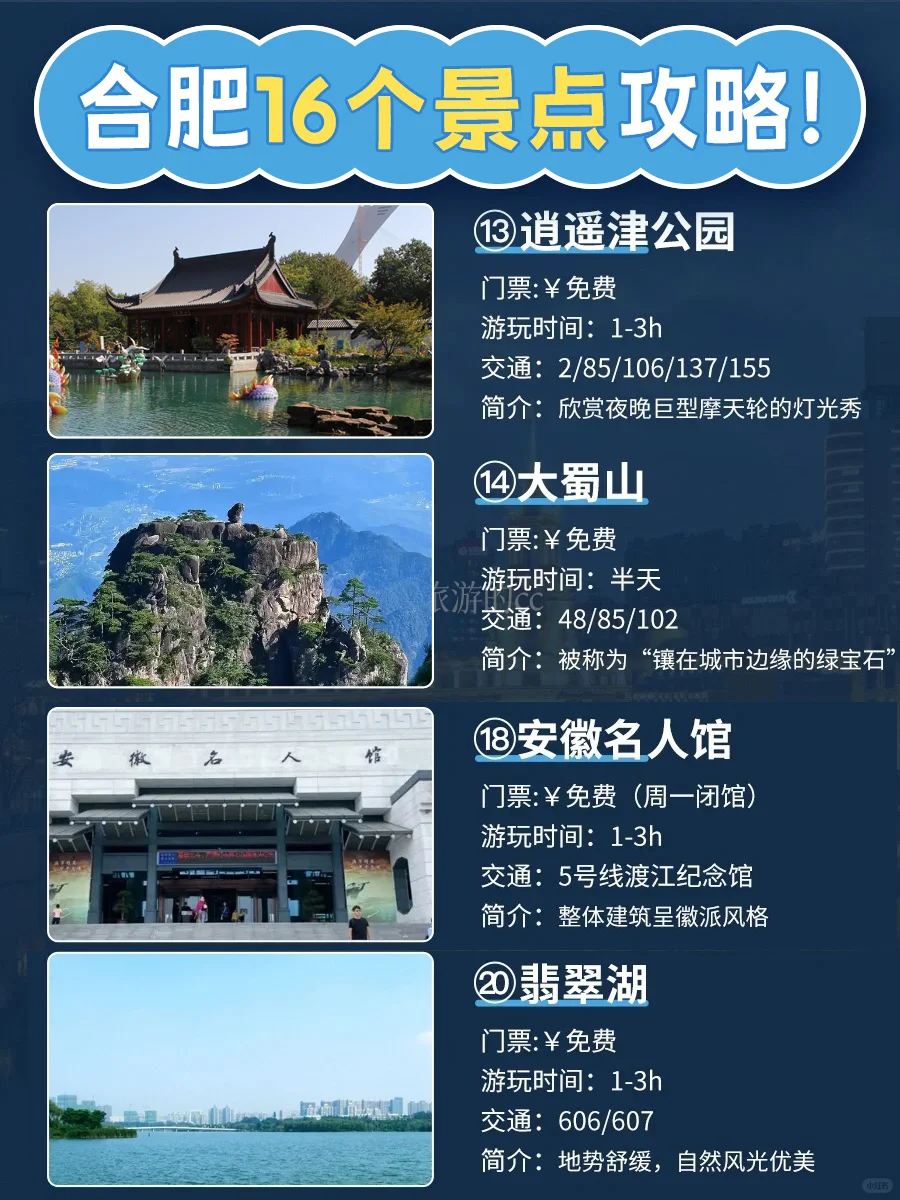 反向旅游之合肥旅游攻略篇🔥周末懒人闭眼去