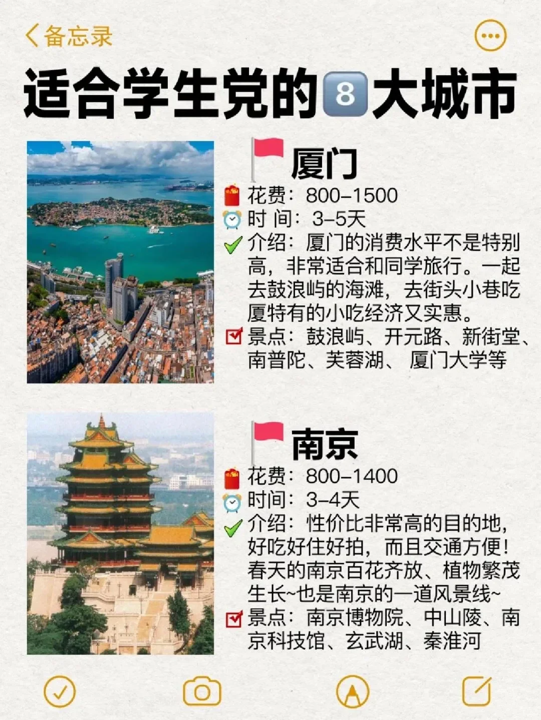 💰 学生党必看！6个超值旅游城市推荐