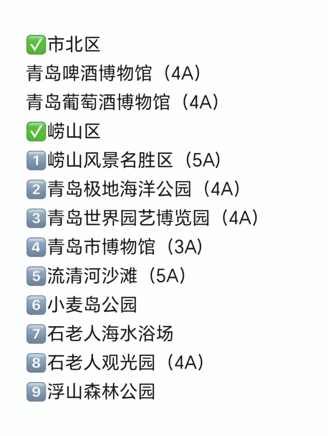 青岛旅游必玩榜景点大全！！你都去过吗？