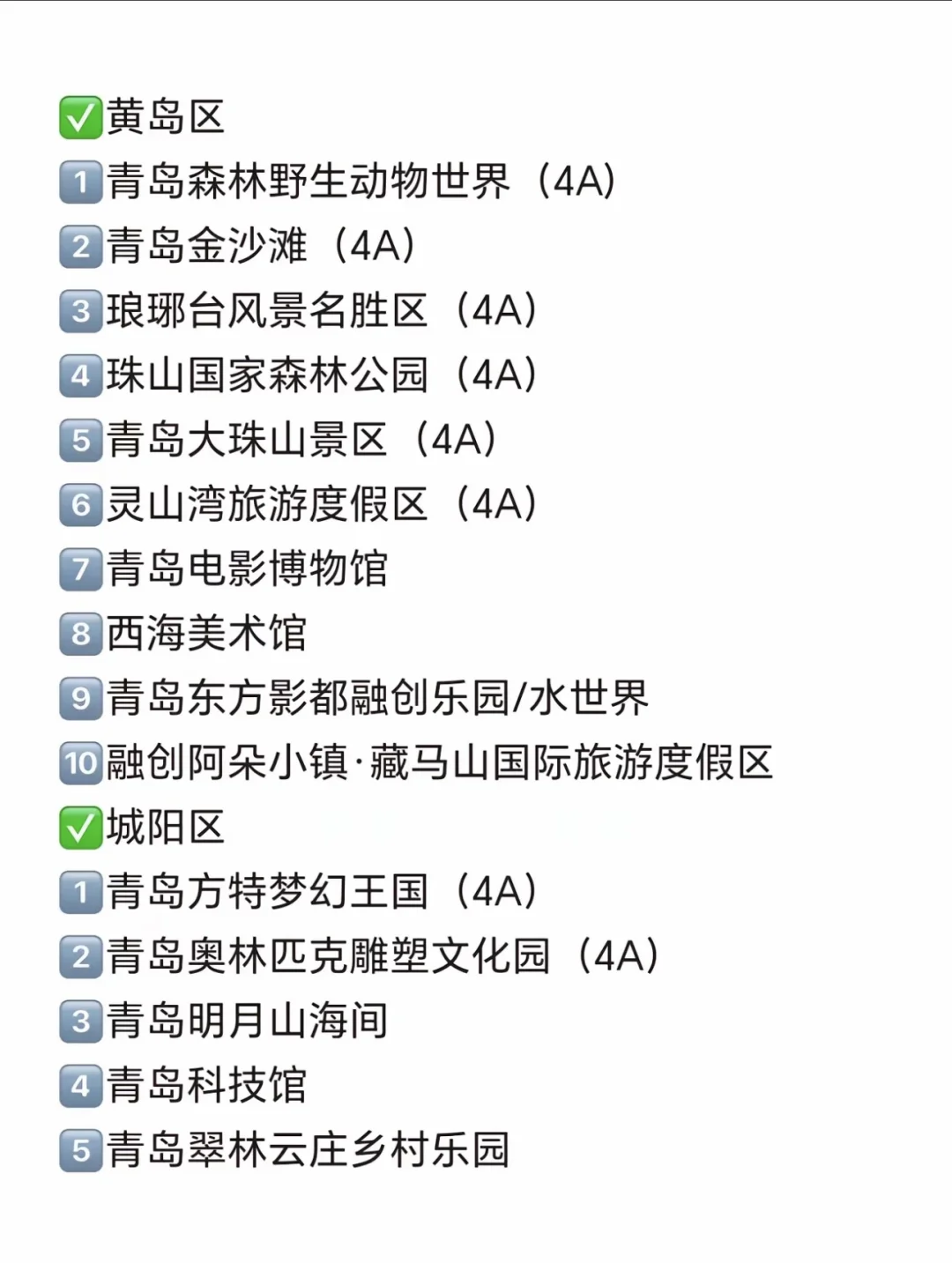 青岛旅游必玩榜景点大全！！你都去过吗？