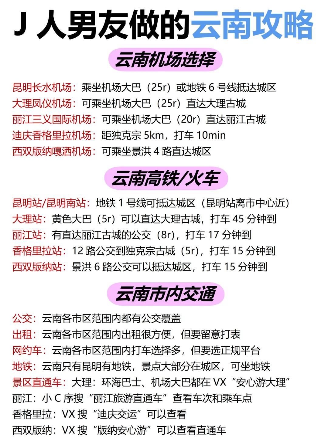 J人好恐怖😭做的云南旅游攻略震撼到我了