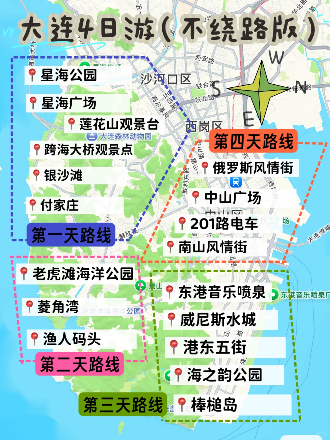 大连四天三晚🚢一座被严重低估的海边城市