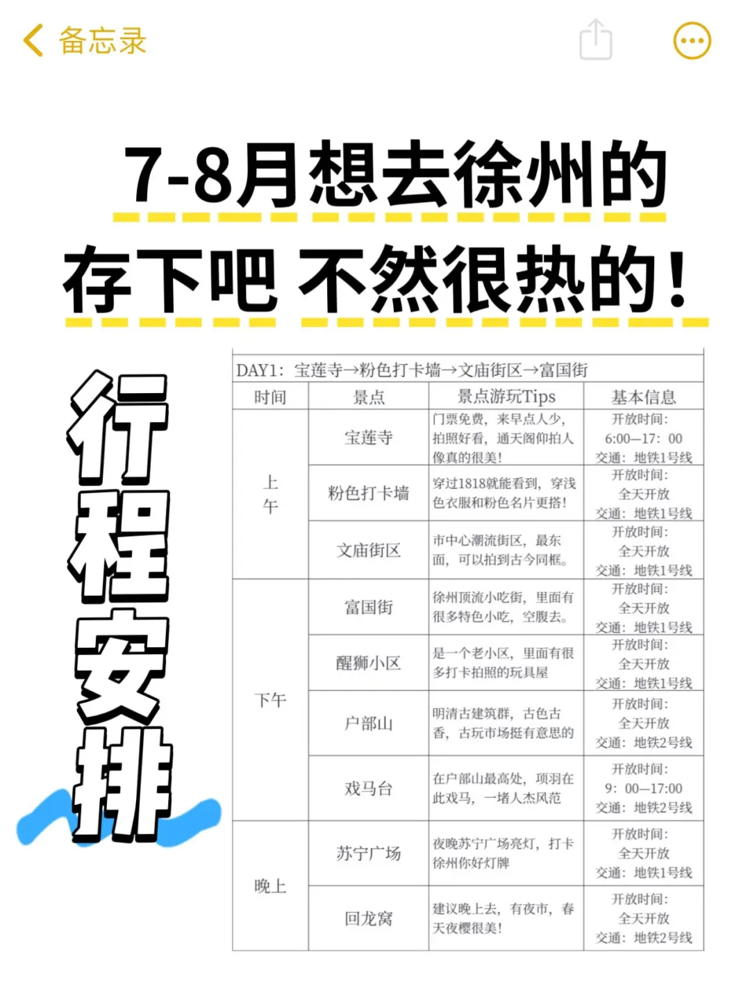 7-8🈷️来徐州玩的！别怪我没提前告诉你