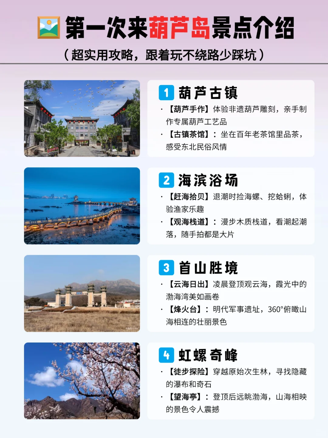 葫芦岛景点排行榜📖必玩攻略