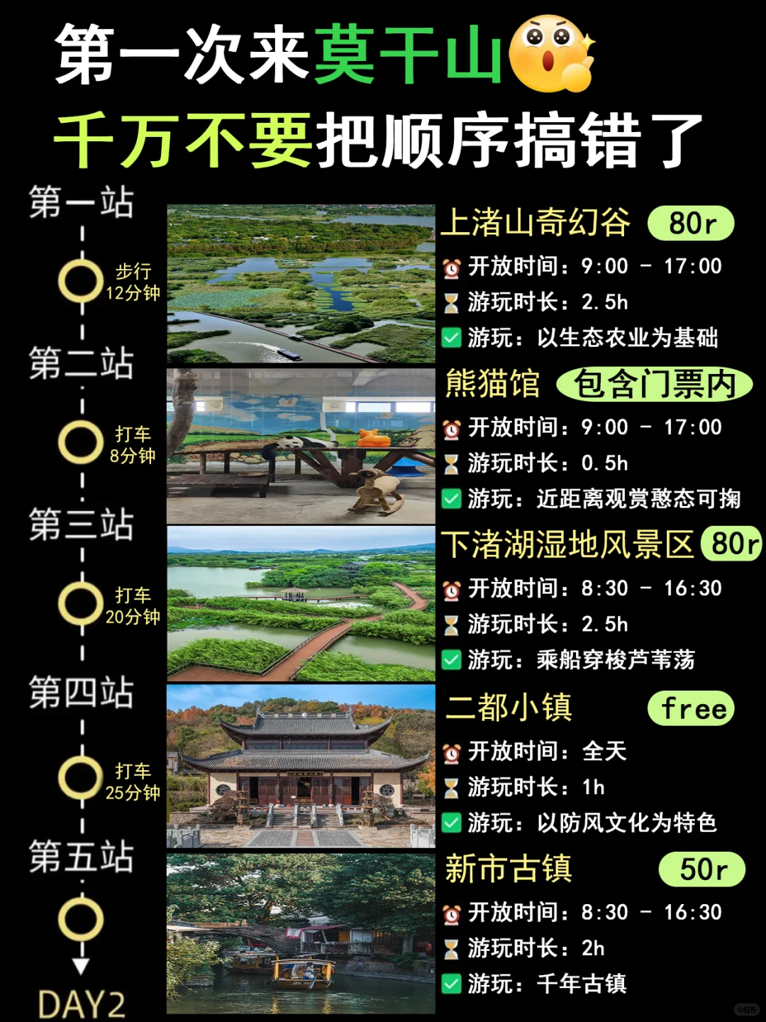 04女大📍莫干山3日游不走回头路线攻略❗