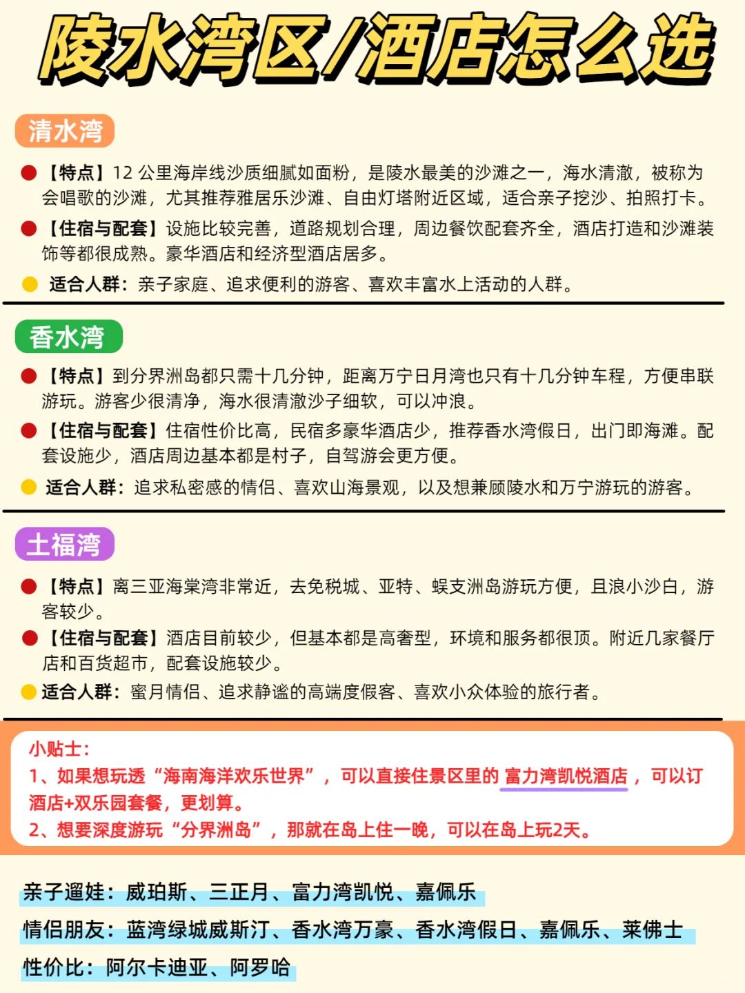 陵水亲子游全攻略｜酒店+景点+路线一篇搞定！