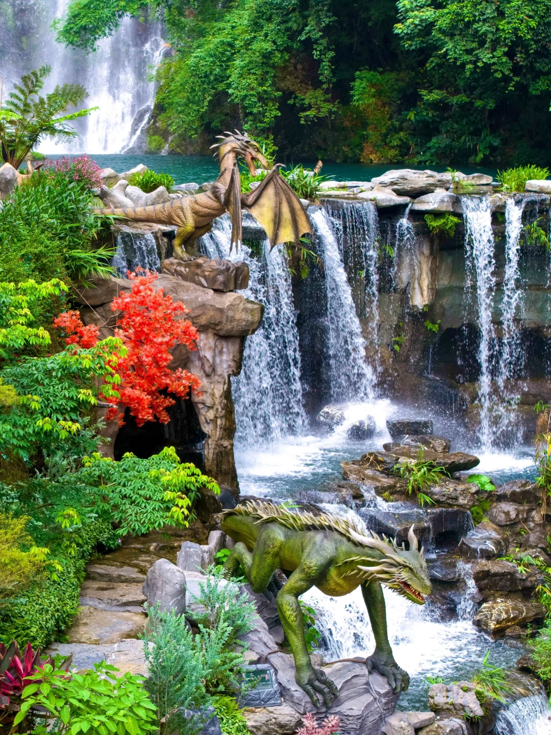 这是啥神仙地方？好像掉进了广东的瀑布堆