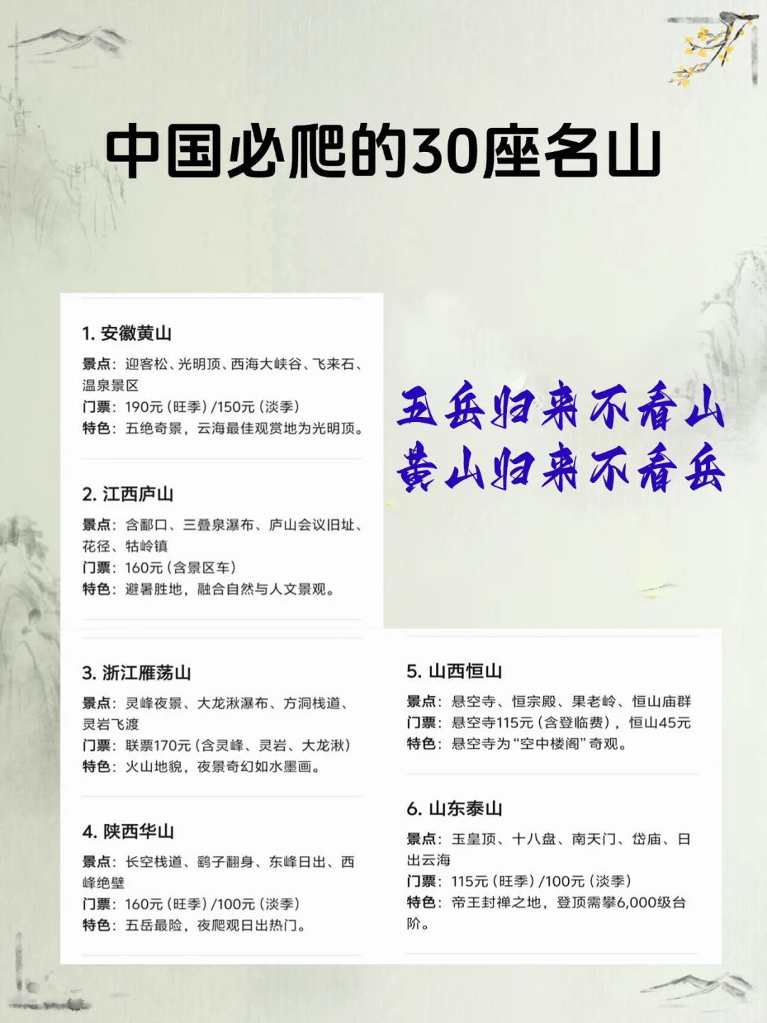 一生必爬的30座神山⛰️爬过5座算你厉害