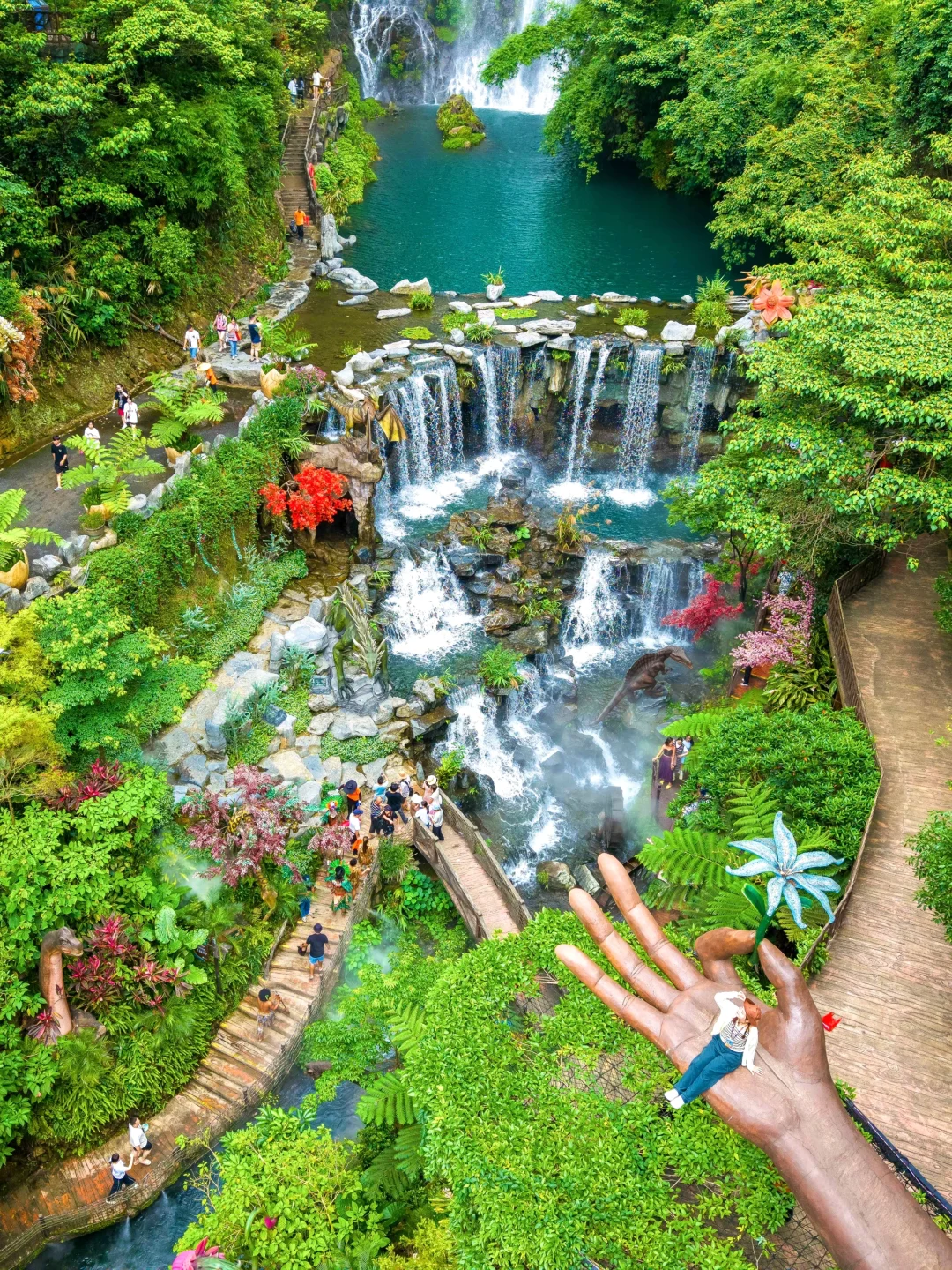 这是啥神仙地方？好像掉进了广东的瀑布堆