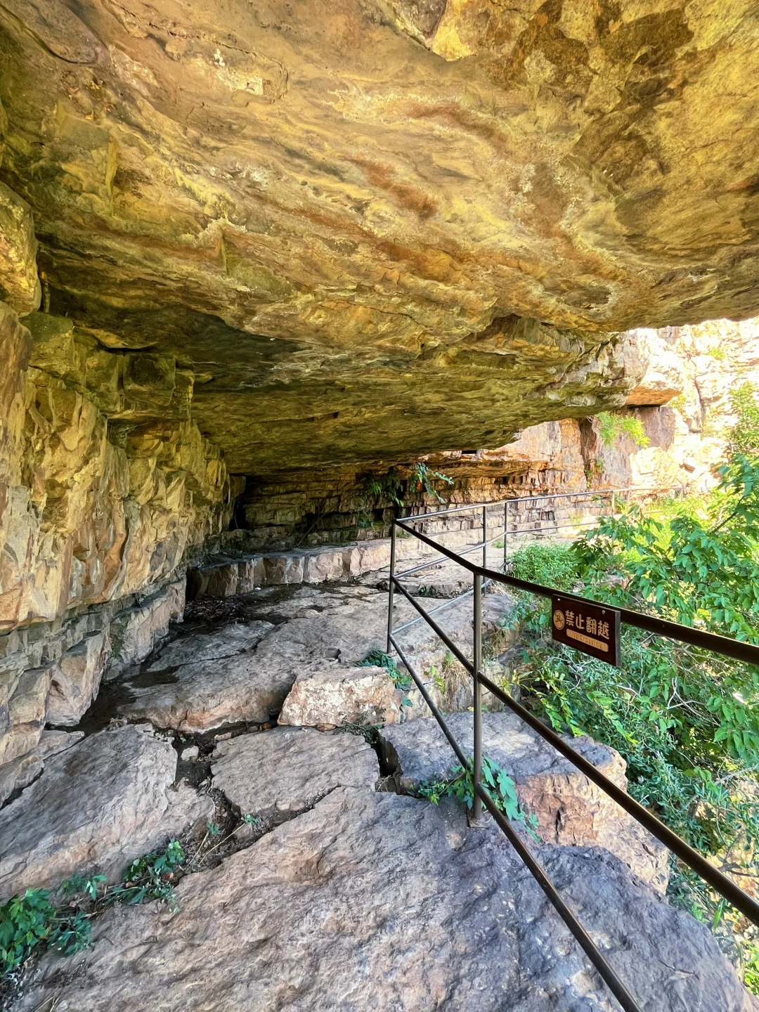 挂壁栈道———人参谷，感觉是要准备收费的节奏