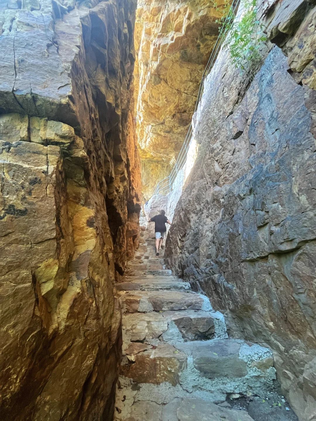 挂壁栈道———人参谷，感觉是要准备收费的节奏