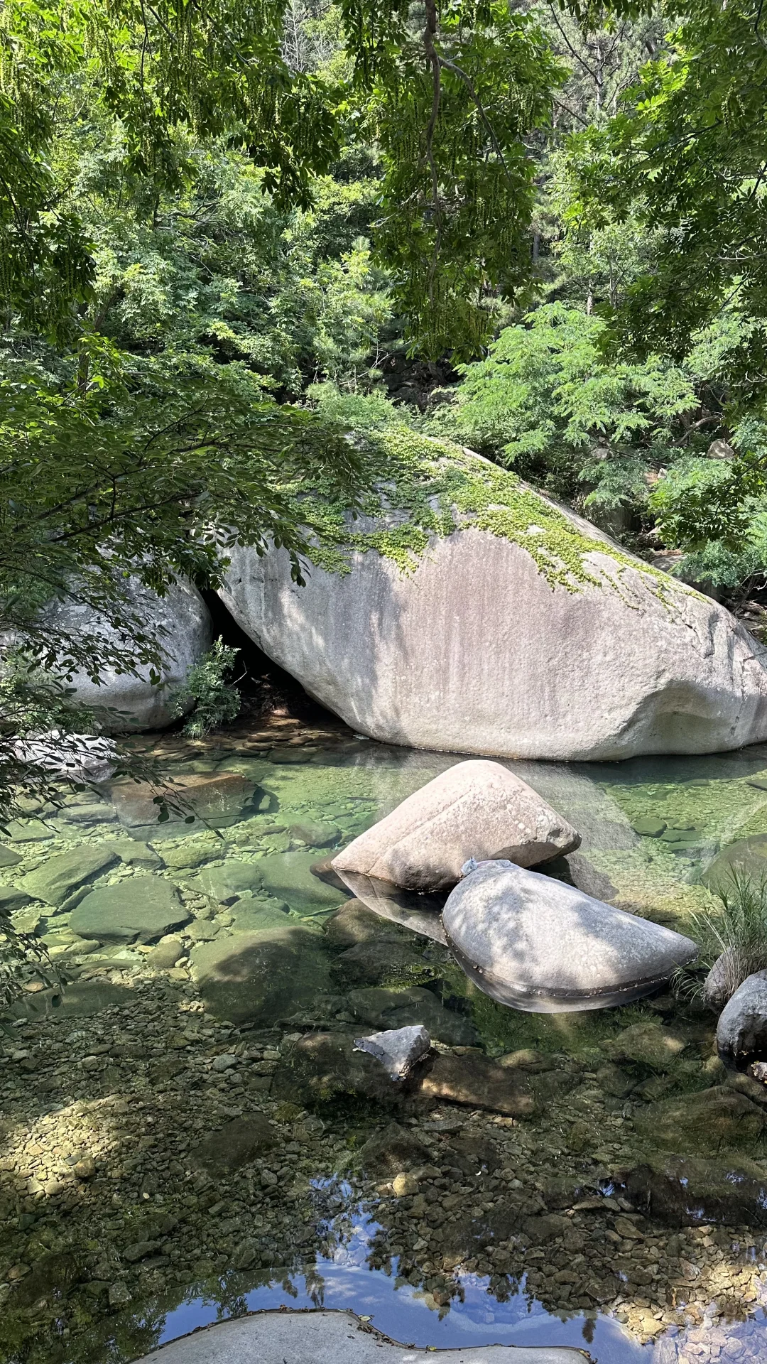 青岛夏天崂山玩水(无痛版)