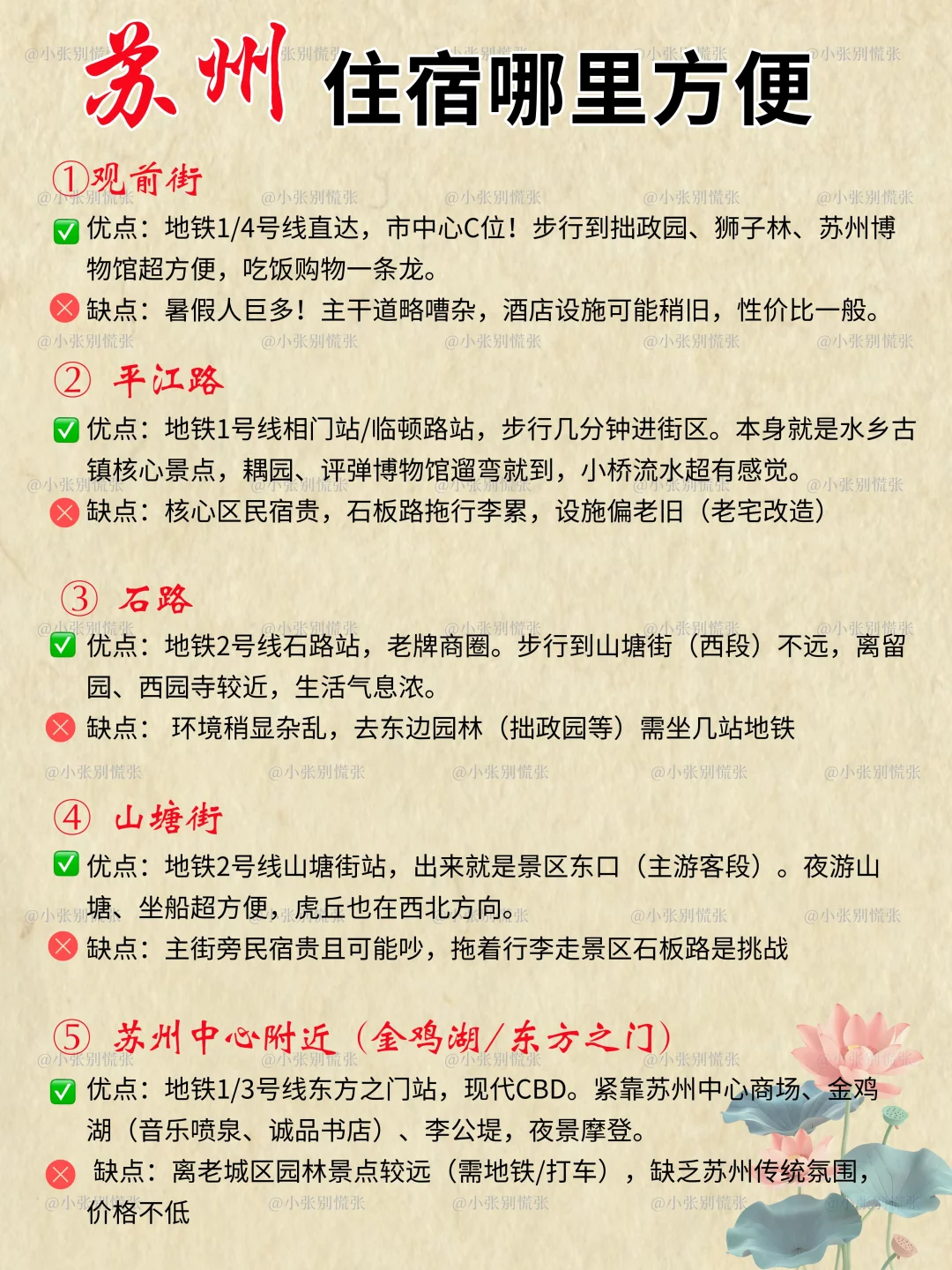 一张图看懂苏州旅游｜附暑假遛娃3日游攻略