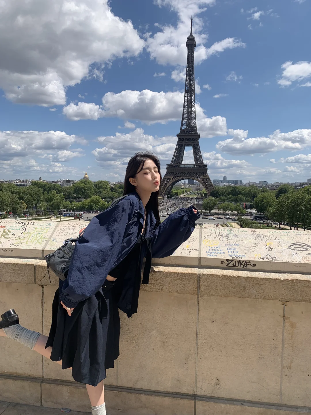 有阳光的巴黎真的是随便拍 都不用p了