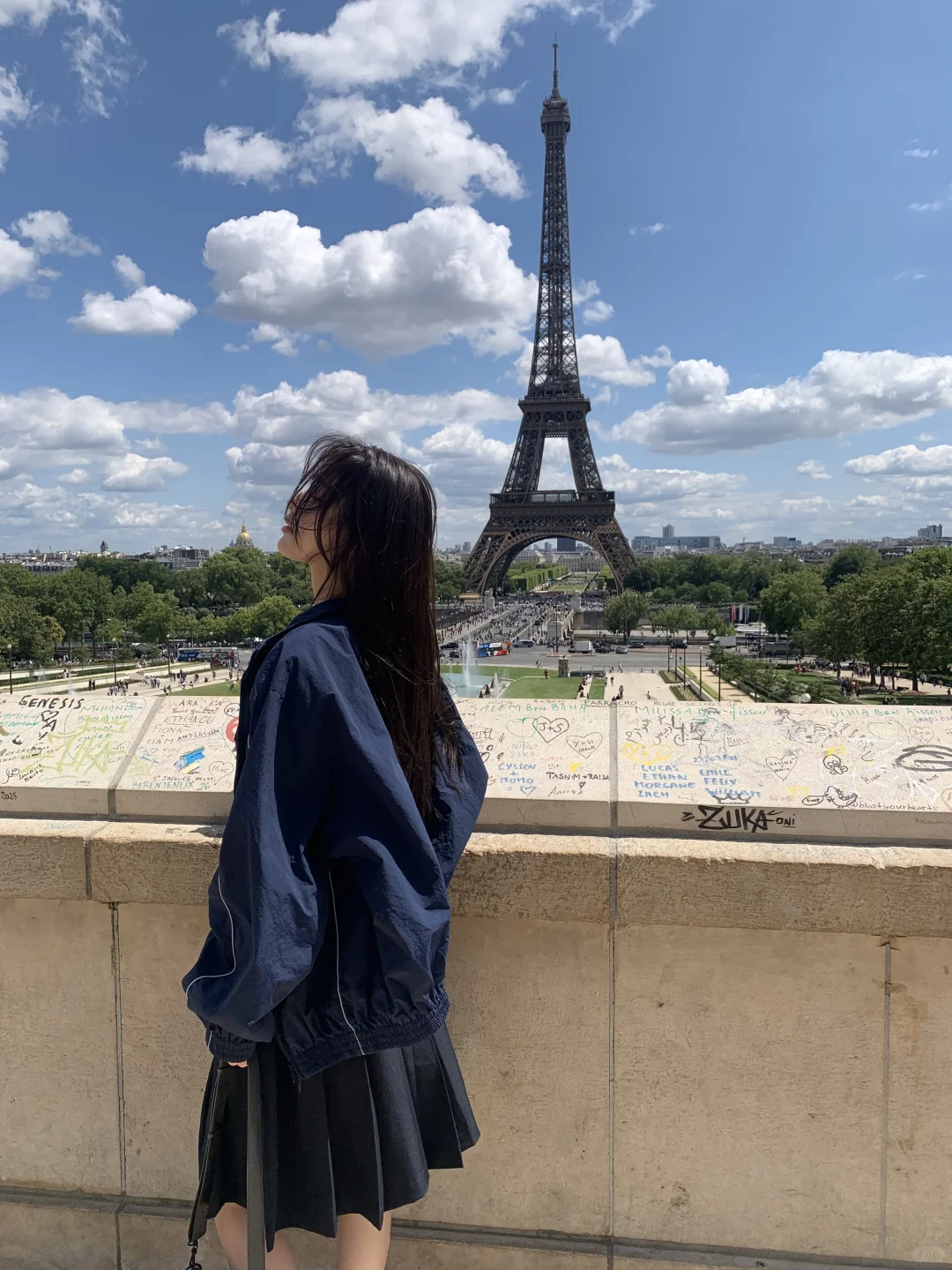 有阳光的巴黎真的是随便拍 都不用p了