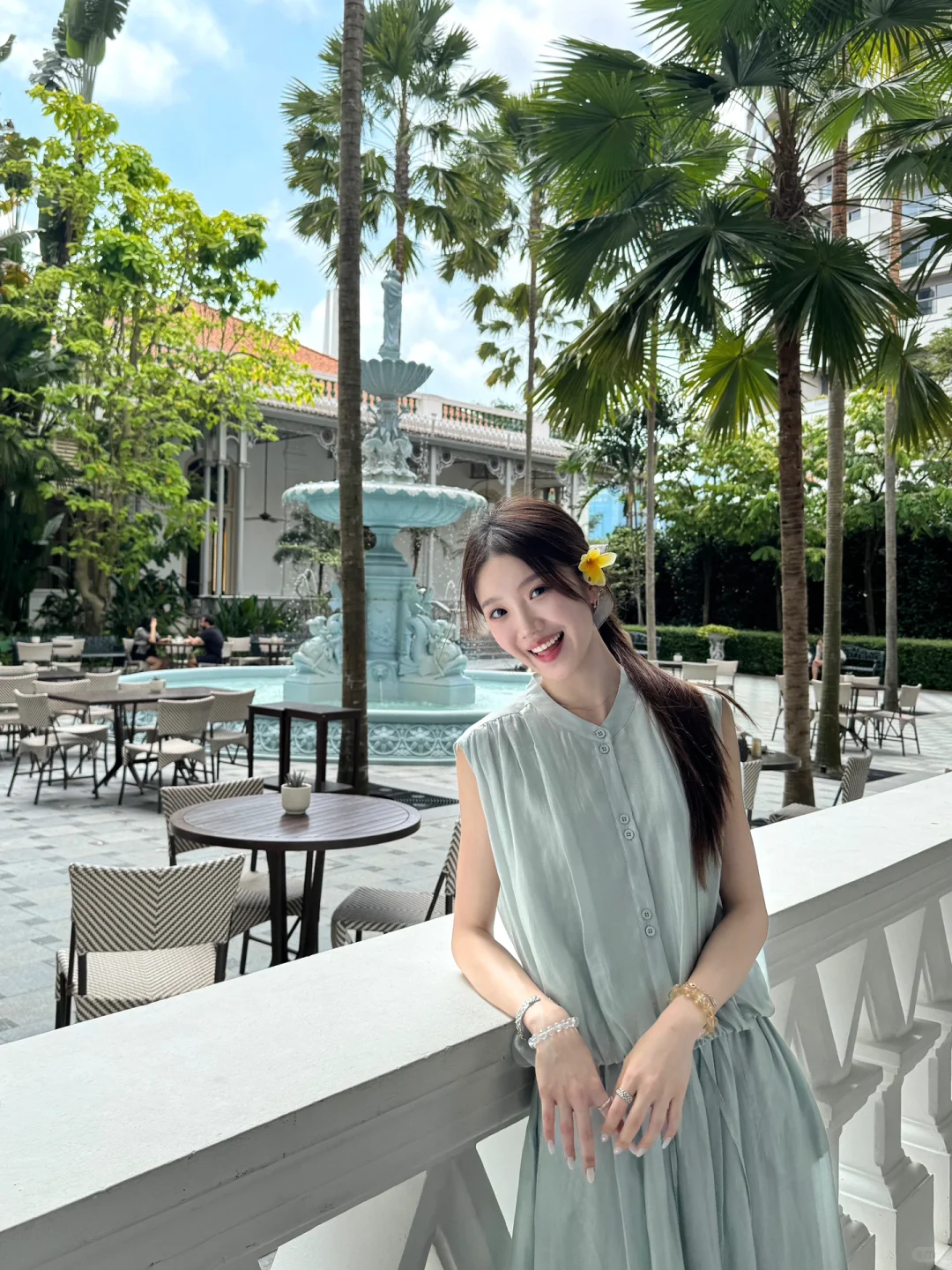 新加坡的人生照片诞生了!!天气太棒啦⛲🌴️🩵