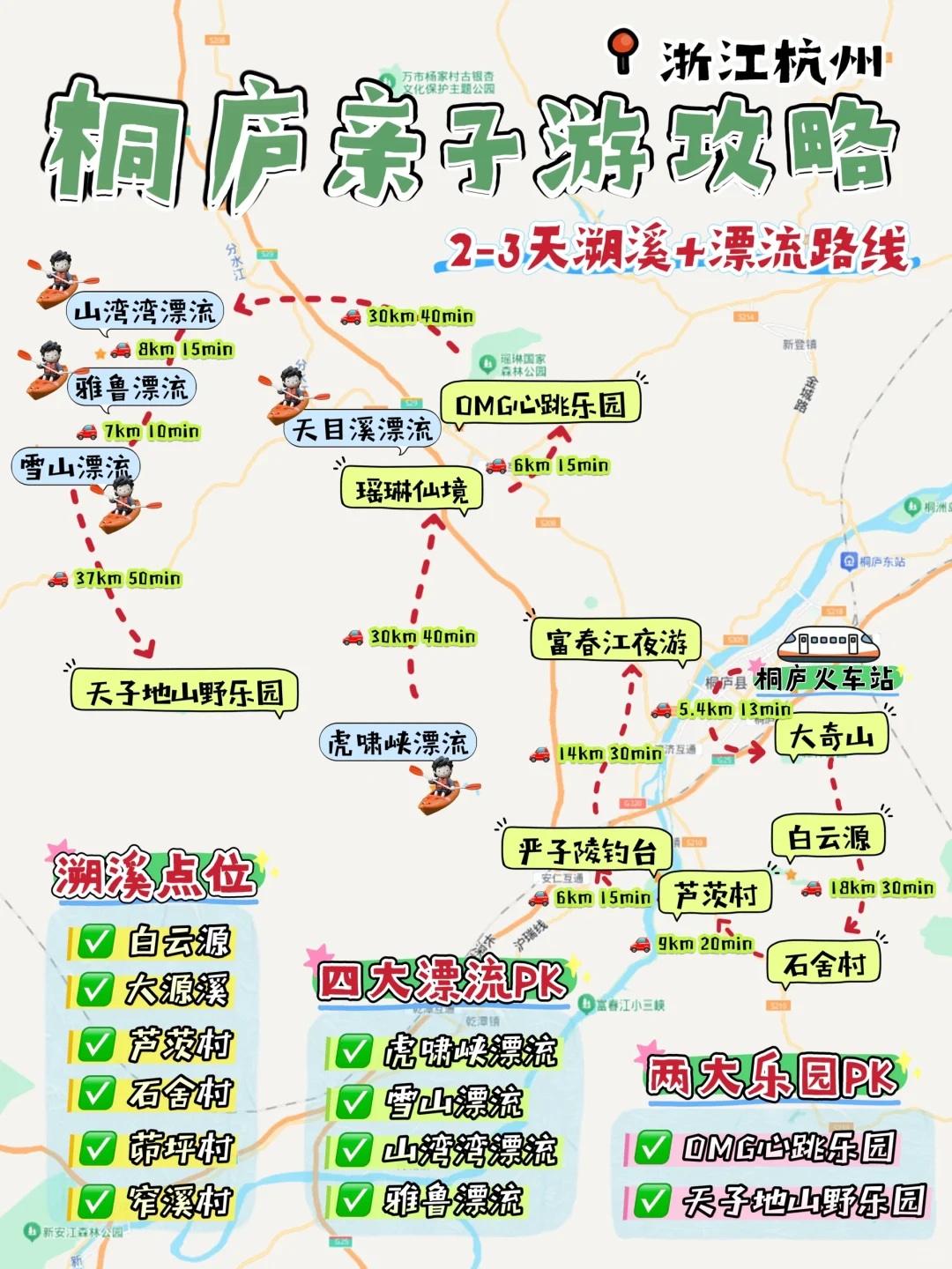 暑假玩水天花板！桐庐溯溪+漂流+乐园全攻略