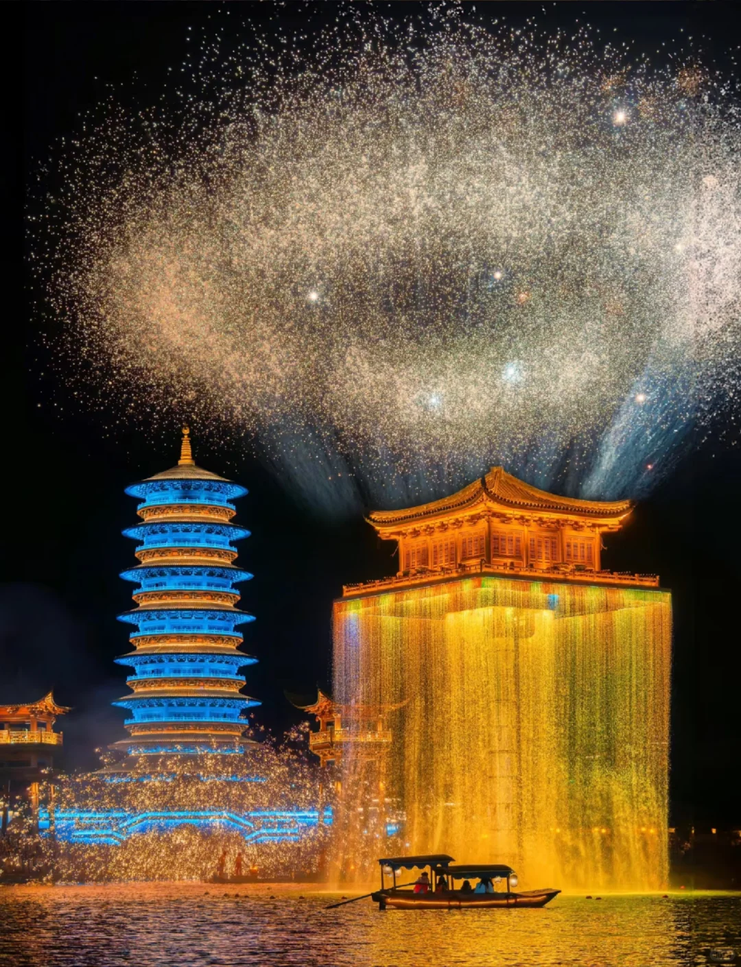 官宣❗️婺源婺女洲7-8月铁花烟火｜时间表