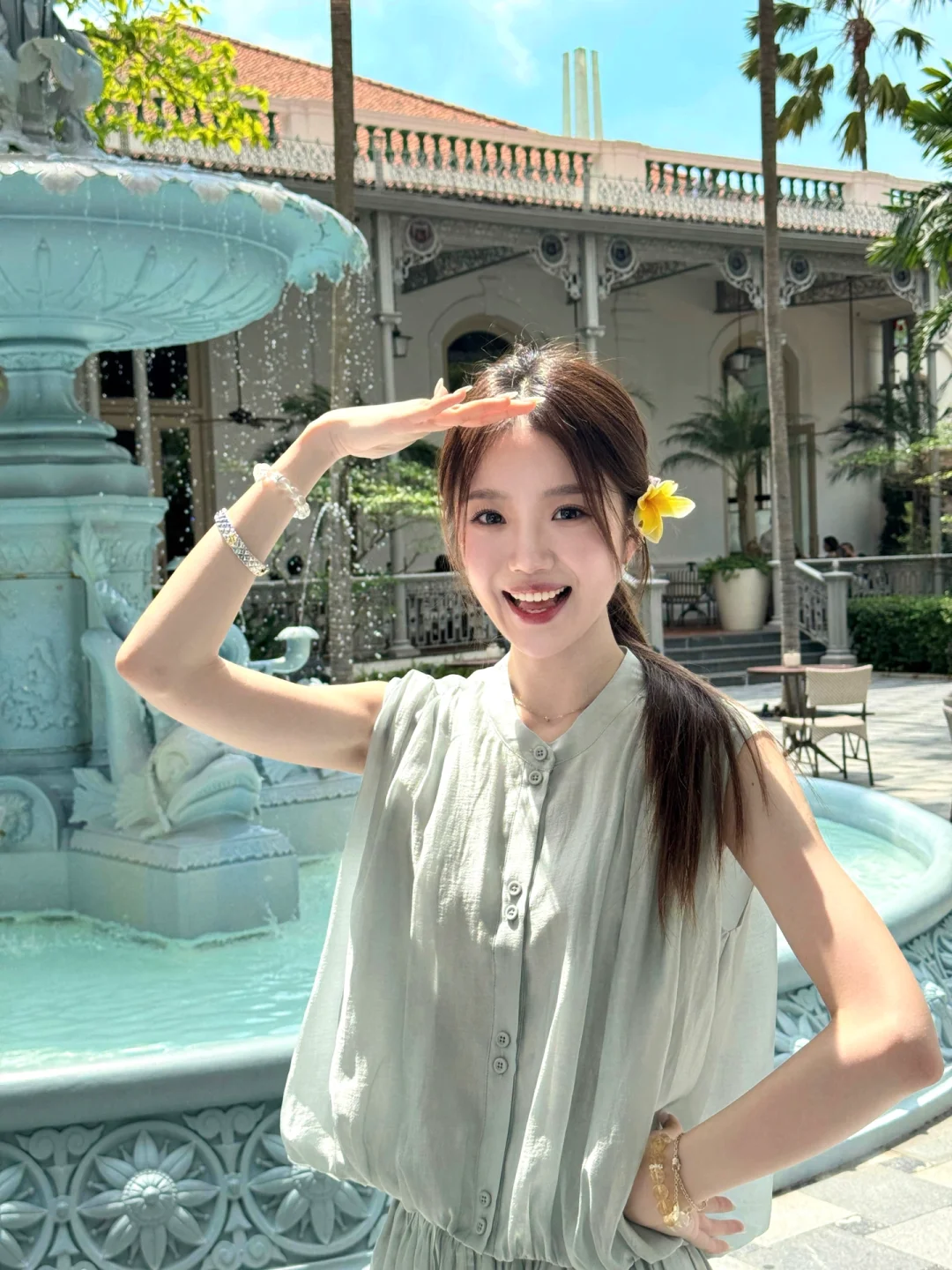 新加坡的人生照片诞生了!!天气太棒啦⛲🌴️🩵