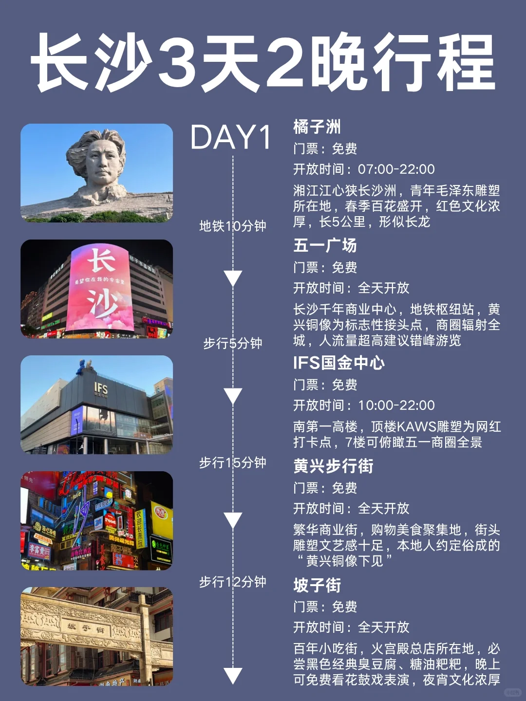 📍长沙旅游｜3天2夜懒人游不绕路