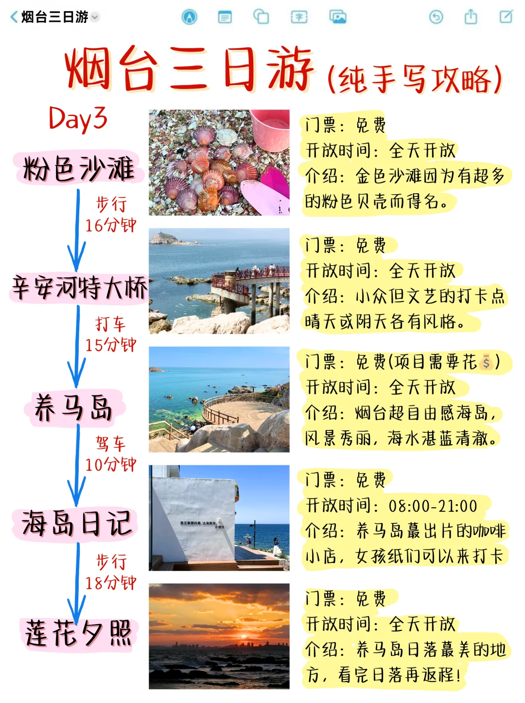 烟台3⃣日游玩法📍这么玩就对啦‼️