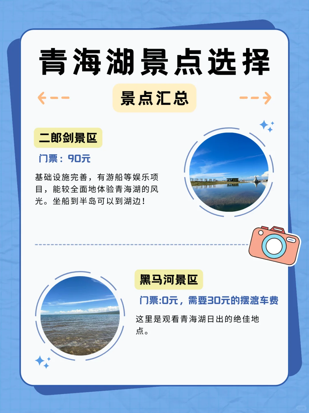 青海湖游玩景区选择