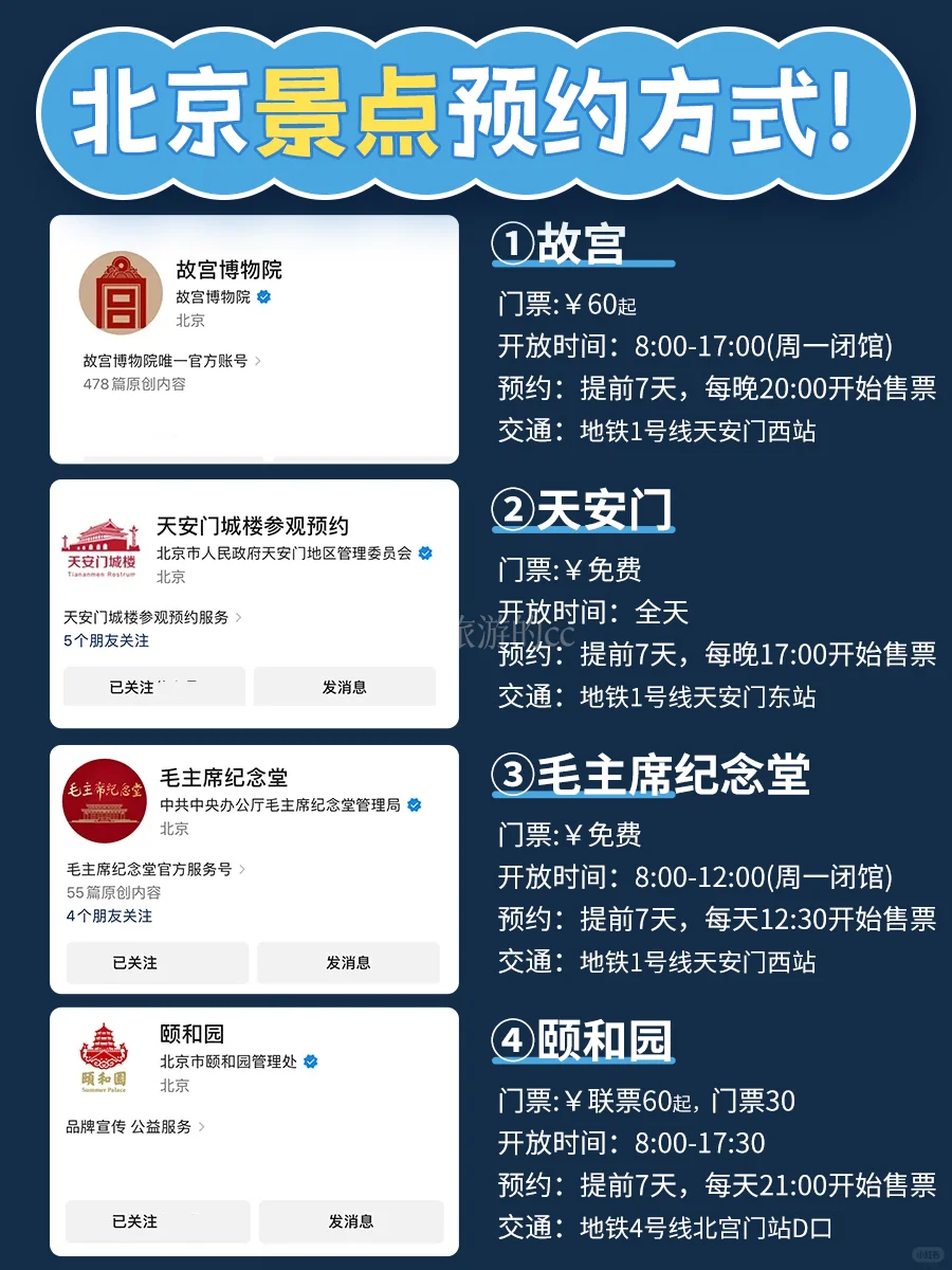 懒人必备丨北京景点预约时间表全攻略都在这