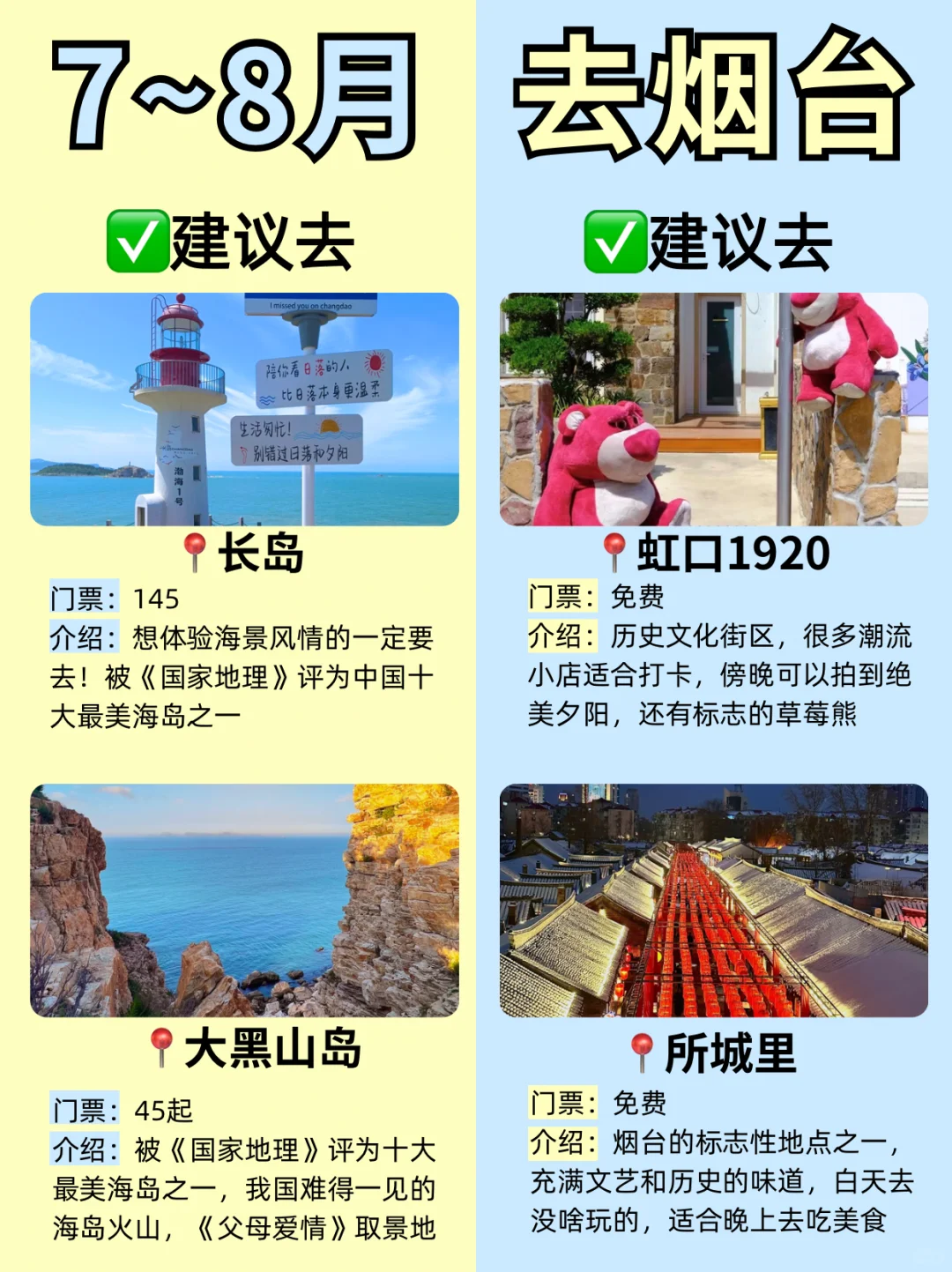 终于有人把烟台景点说明白了❗️附超全攻略✅