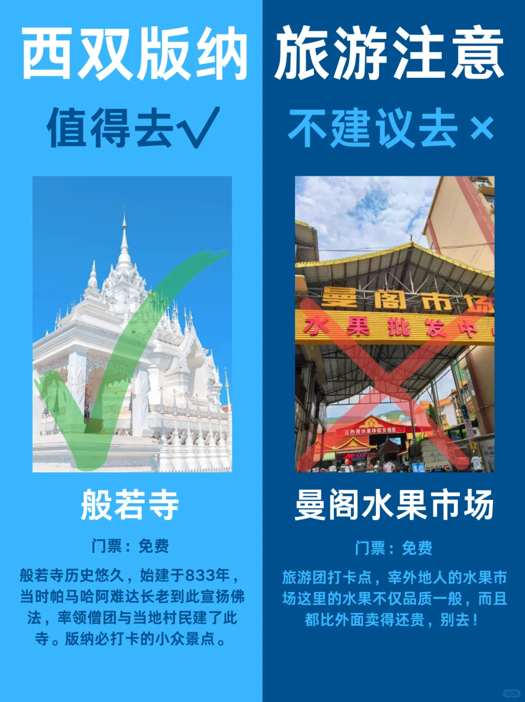 西双版纳哪些景点值得玩❓整理清楚了