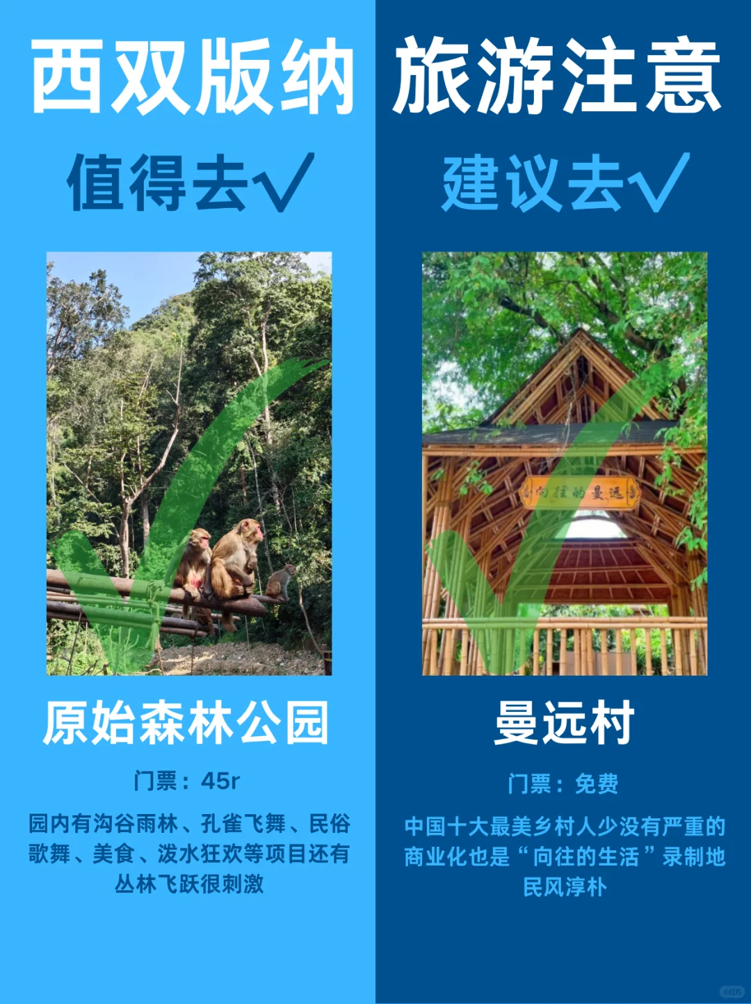 西双版纳哪些景点值得玩❓整理清楚了