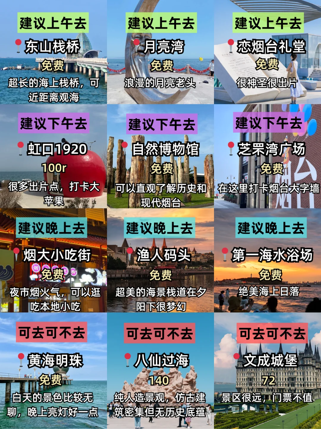 去了烟台n次，一篇讲清楚烟台景点怎么玩